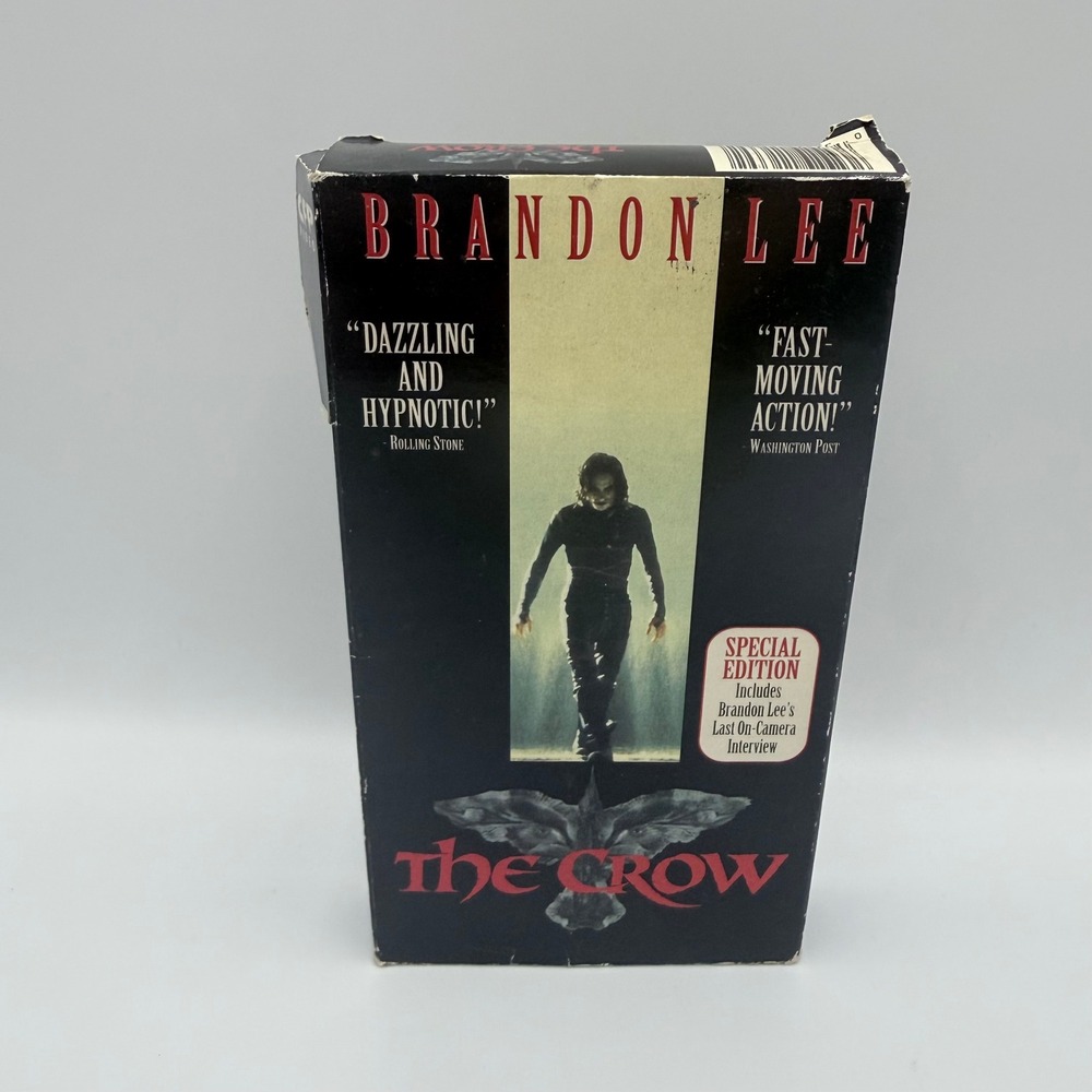 The Crow VHS Special Edition Brandon Lee 1993 Miramax CFP Video 11669 Tested